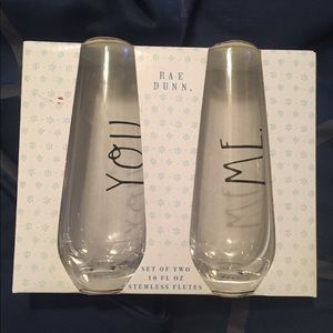 Rae Dunn You and Me Flute Set